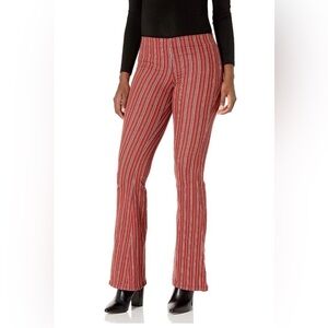 Ella Moss Rust and White Vertical Stripe Pants